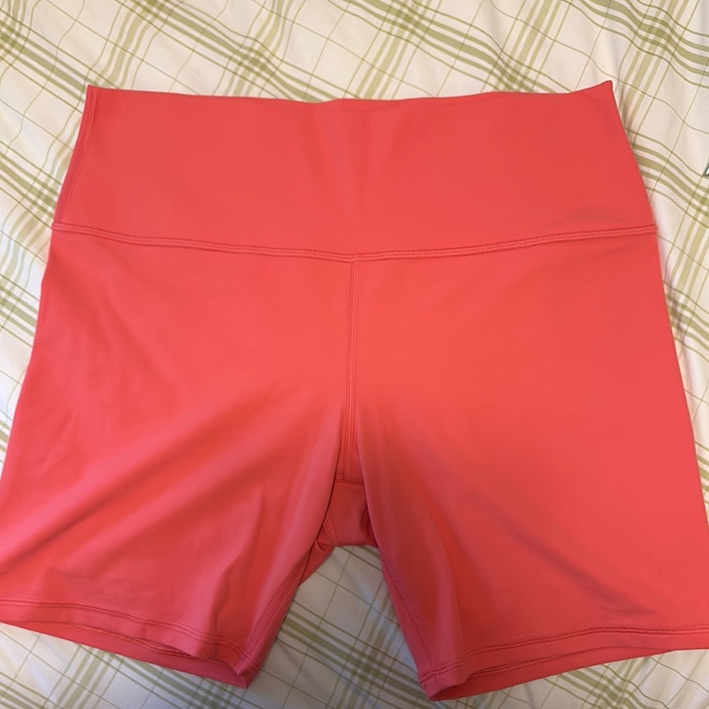 Athleta Coral Bike Shorts NWOT